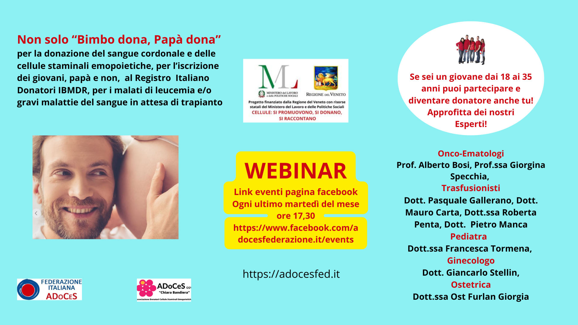 Progetto “Bimbo Dona, Papà Dona” - Webinar