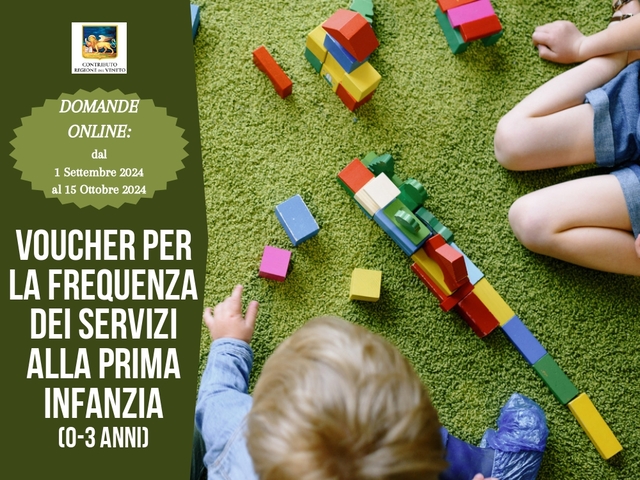 Avviso per la concessione di un Voucher per la frequenza di servizi alla prima infanzia (0-3 anni) - DGRV 1406/2023